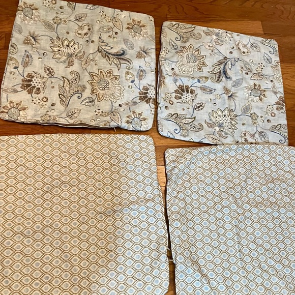 Set of 4 Floral and Geometric Cushion/pillow Zipper Covers - Picture 2 of 6